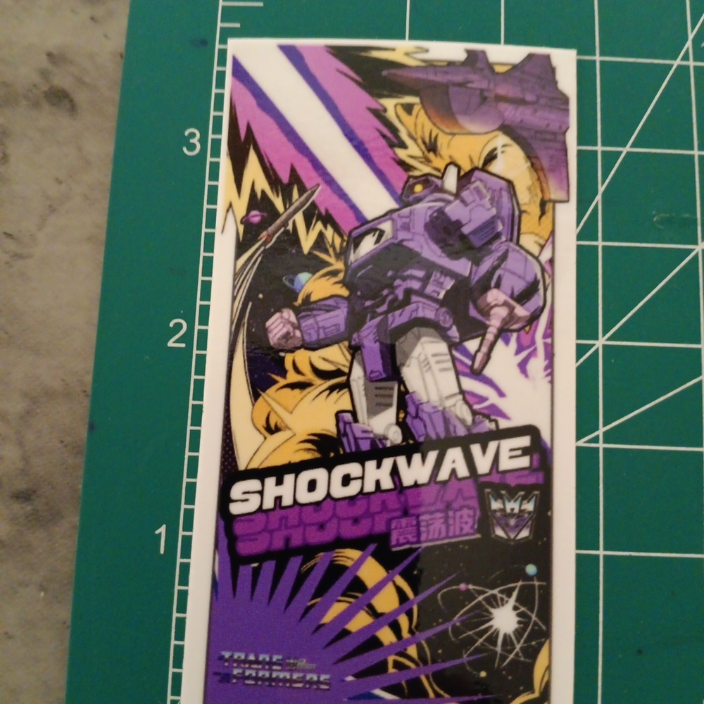 TRANSFORMERS SHOCKWAVE STICKER